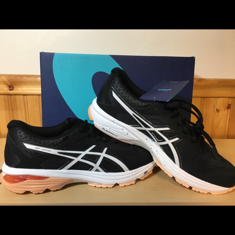 ASICS GT 1000 6 Running Shoes - Black/Cantaloupe